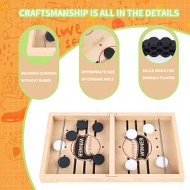 Hockey Board Game, Table Hockey Toy, Bouncing Board Game, Double Battle Quick Bouncing Board Game, Portable Chessboard Set, Parent-Child Interaction Chessboard Table Desktop Party Games