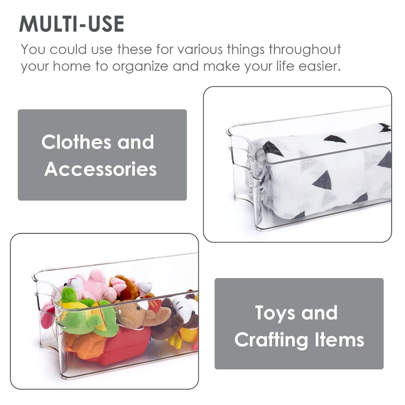 Vtopmart Breastmilk Storage Container 4PCS Set, Clear Freezer and Fridge