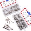 Hilitchi 420pcs M2 M3 Stainless Steel Hex Socket Head Cap