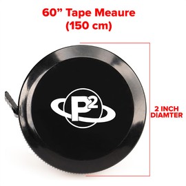 Paracord Planet Flexible Dual Sided Tape Measure - 60 inch (1.5 m) Fiberglass Measuring Tape - Standard & Metric Units