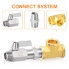 GASHER 4Pcs 304 Stainless Steel Ball Valve Set NPT Thread