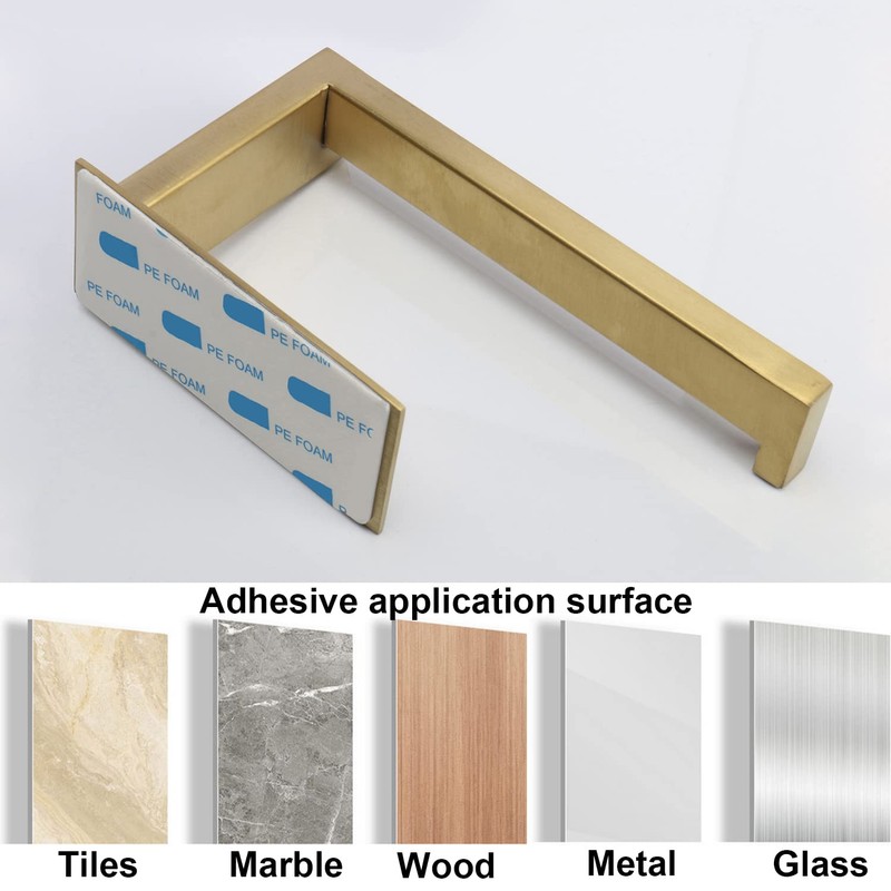 Vanloory Toilet Paper Holder, Self Adhesive Tissue Holder Stainless Steel