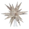 Kurt S. Adler 12" Champagne and Silver Glitter Moravian Star