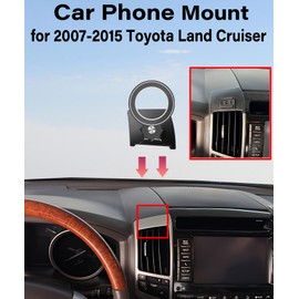 AbeeyGeomarn Magnetism Car Phone Holder for Toyota Land Cruiser 2007-2015 Accessories Compatible with MagSafe Hands-Free 360 Degree Rotation Adjustable Cell Phone Mount Does Not Affect Air Vent