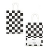 ADIDO EVA Black and White Checkered Gift Bags Checkered Racing