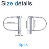 INCREWAY 4Pcs Wire Lock Pin, Carbon Steel Shaft Locking Pin,