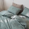Lanqinglv Bed Linen 135 x 200 cm Cornflower Blue Waffle
