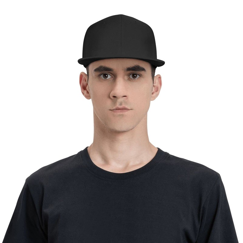 Custom Hip Hop Hat Design Logo Picture Name Flat Men's