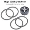 4 Pack Gasket Replacement Rubber Ring Seal Ring Gasket with