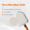 CLEANHOME Microfibre Scrubber Cloths (Pack of 3) for Cleaning Mirrors,