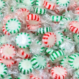 Spearmint & Peppermint Starlights Hard Candy Mix, Individually Wrapped Gourmet Mints, Perfect For Candy Dishes, Parties & Holiday Celebrations, 1 lb Bag (16 oz)