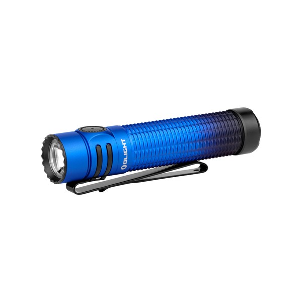 OLIGHT Warrior Mini3 Tactical Flashlight, Dual Switches LED Rechargeable Light with MCC3 Charger, 1750 Lumens Powerful EDC Flashlights for Camping, Emergency and Outdoor (Deep Sea Blue)