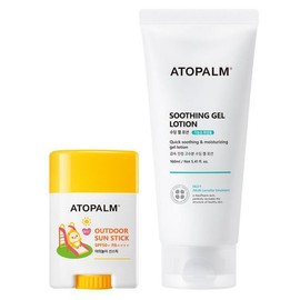 [AtoPalm] AtoPalm Outdoor Play Sun Stick 21g + Soothing Gel Lotion 160ml (+Sun 10ml + Soothing Gel 20ml)