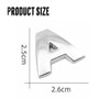 26 Pieces A-Z Alphabet DIY 3D Chrome Car Emblem Stickers,