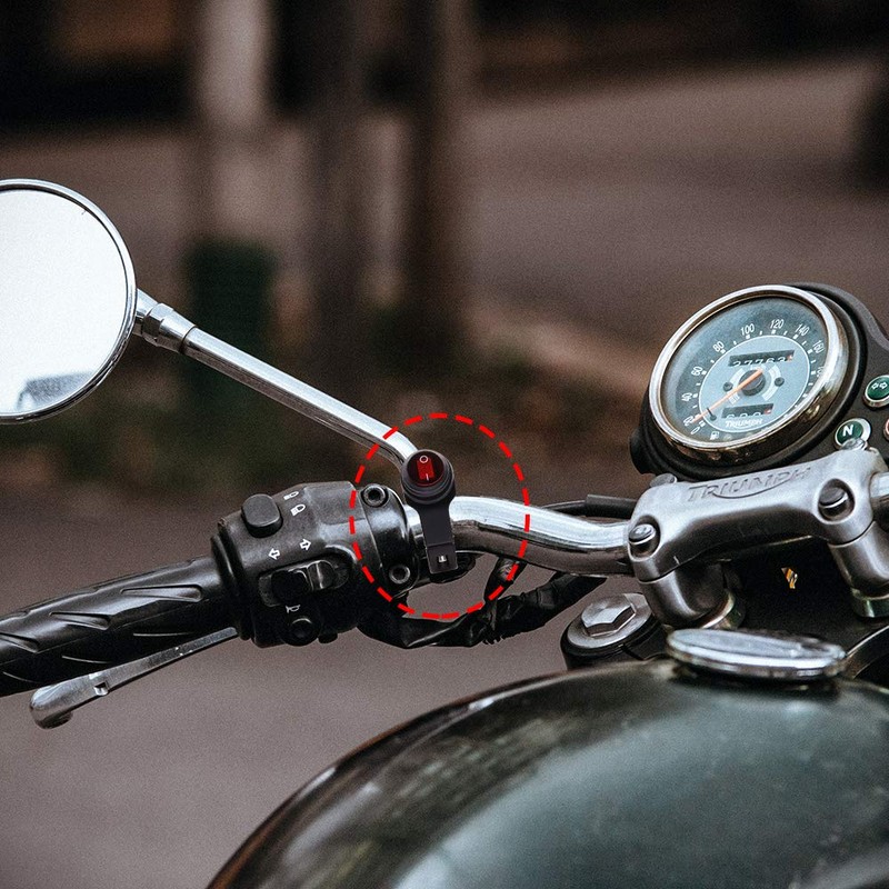 X-STYLE Motorcycle Waterproof Switch with LED 0.9 inch (22 mm)
