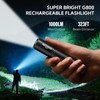 RECHOO Flashlight Rechargeable, G800 LED Flashlight with 3 Lighting Modes,