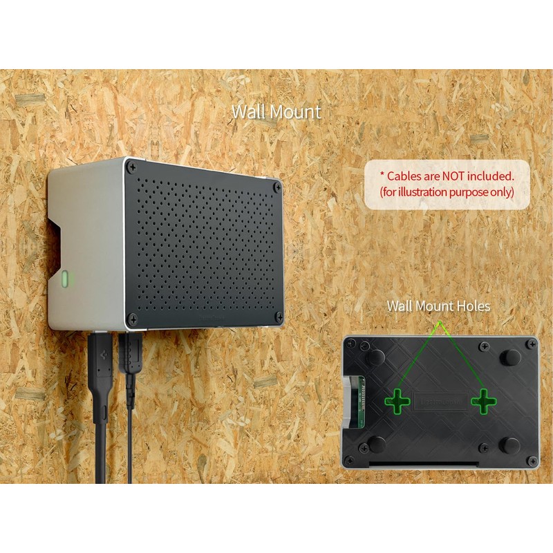 ElectroCookie Raspberry Pi 5 Case, Compact Aluminium Case with Active