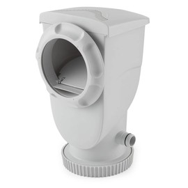 Summer Waves SkimmerPlus 600GPH Skimmer Filter Pump System with 1.25" Circle Connection and Hose for Above Ground Swimming Pools