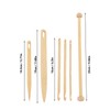 6Pcs Wood Hand Loom Stick Set Wood Weaving Crochet Needle