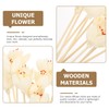 SEWACC 10pcs Flower Reed Diffuser Sticks Wood Flower Diffusers Replacement