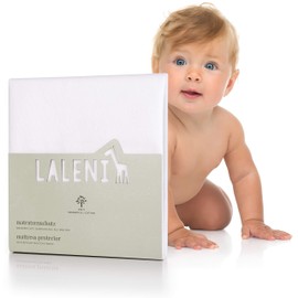 Laleni Waterproof Molton Mattress Pad, Breathable Mattress Protector 100 % Cotton 2 Sizes, 70 x 100 cm