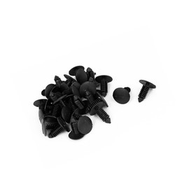 Partuto 8mm x 6mm Hole Plastic Car Fender Tree Clips Rivets Fastener 30pcs Replacement