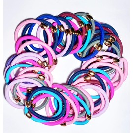 Drishti® Hair Rubber Bands for Girls Pack of 50 Multiple Color