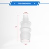 VekAuto 4pcs Plastic Hose Barb Fitting 5/8" to 5/16" Barbed