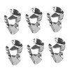 OHPHCALL 6pcs Stainless Steel Oyster Dipping Dishes Reusable Oyster Shell