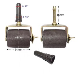 Heavy Duty Bed Frame Wheels Casters Rollers for Bed Frame Socket Sleeve Install with Locking,Set of 4 (4) (4, Gold)