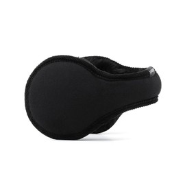 Pneito Women's Earmuffs, Cold Protection, Adult Ear Warmers, Fleece-Lined, Size Adjustable, 360° Folding, Ear Cover, Warm, Windproof, Bicycle, Work, School, Outdoor, Autumn, Winter, Unisex, 02#black