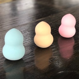 Makeup Puff Sponge: Waterdrop, Gourd, and Teardrop Shapes Cushion Slanted Puff/Blue 20ea