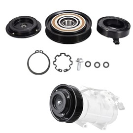 A/C Compressor Clutch Assembly Kit Plate Pulley Bearing Coil 38810-RGL-A01 Replacement for Honda 2005-2007 Odyssey & 2006-2008 Ridgeline, AC Air Conditioning Compressor Clutch Coil Auto Repair Kit