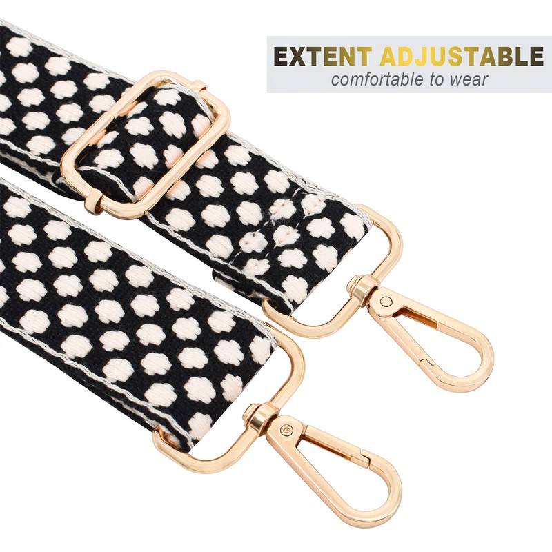Adjustable Handbag Strap Wide Purse Strap Replacement Shoulder Crossbody Bag