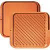 GOTHAM STEEL Grill Griddle Pan Nonstick Double Grill Griddle Pan,