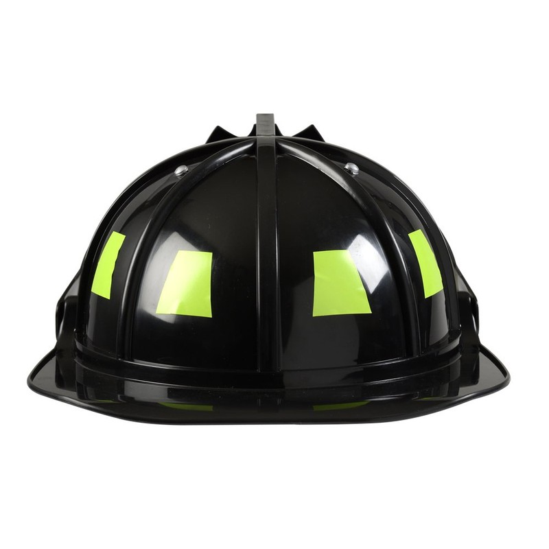 Aeromax Firefighter Helmet with Movable Visor, Black, Adjustable Size