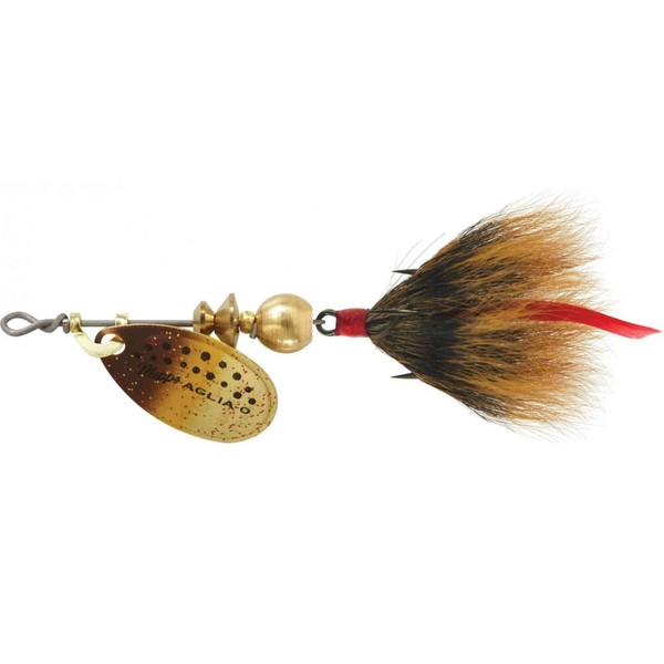 Mepps Aglia Dressed Treble Fishing Lure, 1/12-Ounce, Brown Trout/Brown Tail (B0ST BRT-BR)