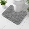 AOOWU Absorbent Toilet Mat, 40x50 cm U-shape Non Slip Dry