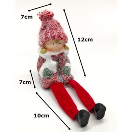 DARO DEKO Winterkinder Corner Stool, Set of 4, Girls and Boys, 22 cm, Decorative Figure, Christmas Decoration