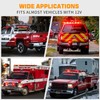 XRIDONSEN 35 inch Traffic Advisor Red Emergency Light Bar 48