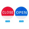 PATIKIL 5 Pairs / 10 Pieces Open/Close Label Acrylic Round