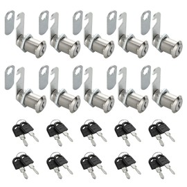 SENENQU Pack of 10 Cabinet Lock with Key 30 mm Locker Locks with Key Letter Box Lock Furniture Lock for Drawers and Cabinets