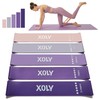 Resistance Bands By XOLY (Set of 5) Skin-Friendly Resistance Fitness
