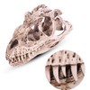 Fdit Retro Dinosaur Resin Skull Head Model Replica Skeleton Figurine