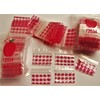 200-1 1/4" w X 3/4" h +20 Free Red Dice