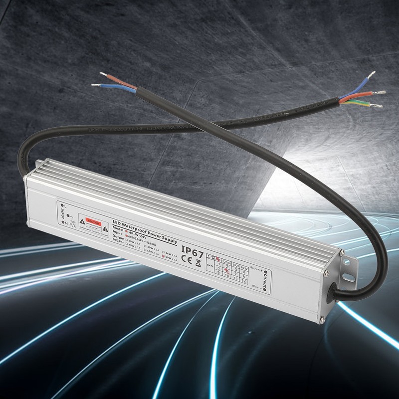 IP67 Waterproof Aluminum Shell LED Power Supply Driver Transformer Output