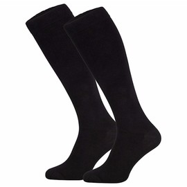 1 Pair Travel Socks/Knee Compression Support Stockings Gradual Compression Prevents Swelling, For Him & Her – Hand Linked Learn (35-38), (39-42) (43-46) - Black