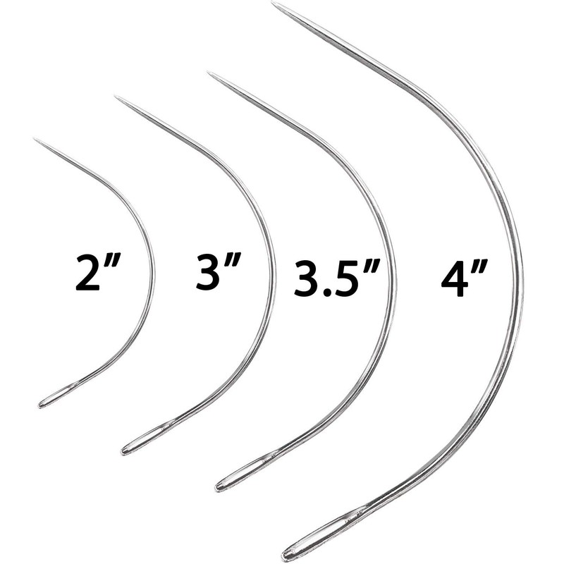 AA Shoppers Curved Needles Set 2" 3.5" 3" 4" 4"