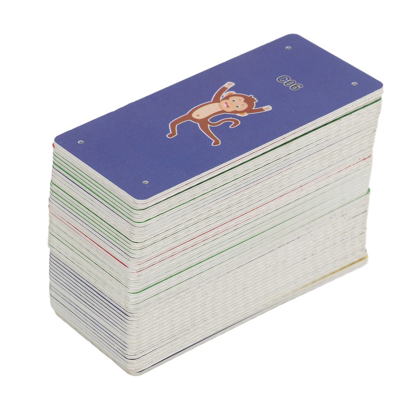 50pcs Amblyopia Training Card Waterproof 0.7mm Hole 4 Holes Strabismus