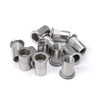 Stainless Steel 1/4-20 Rivet Nuts and Bolts 3/4" Button Head